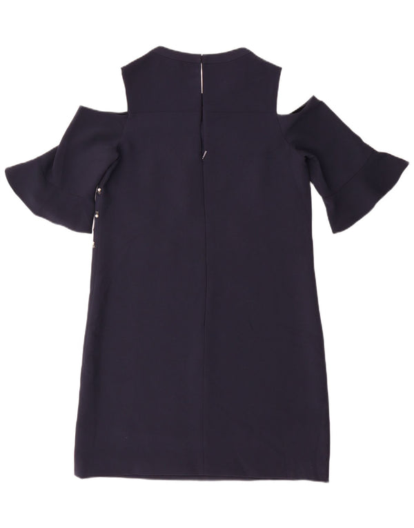 Γυναικείο φόρεμα Whistles Off Shoulder UK 10 Small Navy Blue Polyester