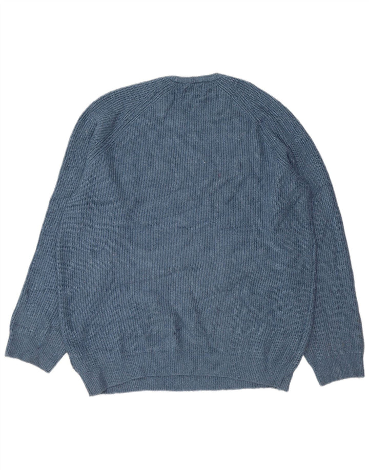 Ανδρικό πουλόβερ Marks & Spencer Crew Neck Jumper 2XL Blue Polyamide