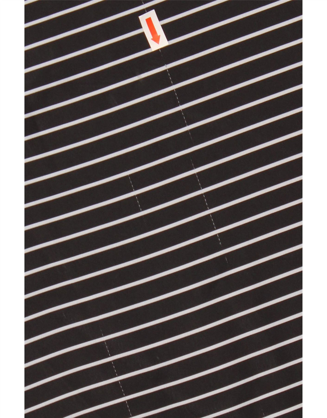 Γυναικείο μπλουζάκι ADIDAS Crop Oversized Top UK 8 Small Black Pinstripe