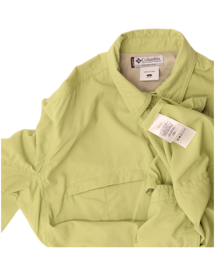 Γυναικείο πουκάμισο Columbia UK 16 Large Green Nylon