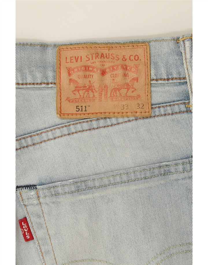 LEVI'S Mens 511 Slim Jeans W32 L32 Blue Cotton Vintage Levi's and Second-Hand Levi's from Messina Hembry 