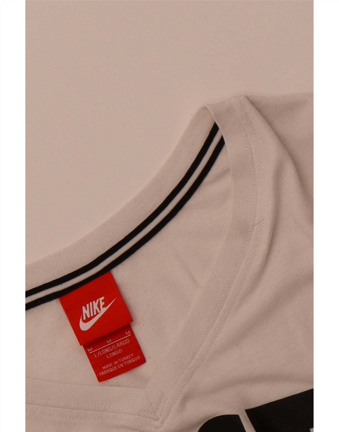 Γυναικείο T-Shirt Nike με γραφικό τοπ UK 14 Medium Off White