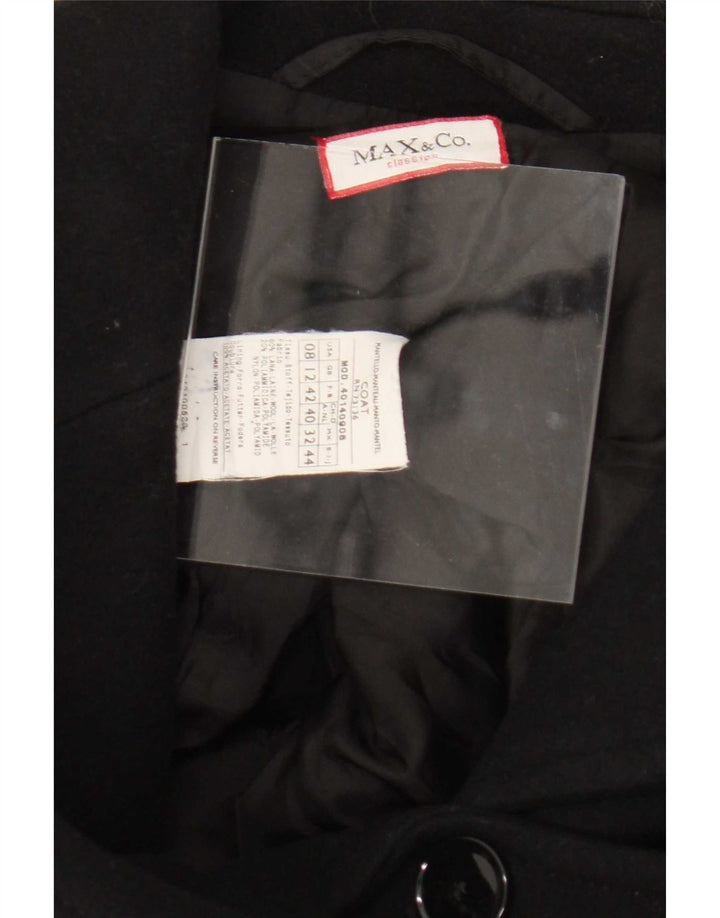 Max & Co. Γυναικείο Πανωφόρι UK 12 Medium Black Wool