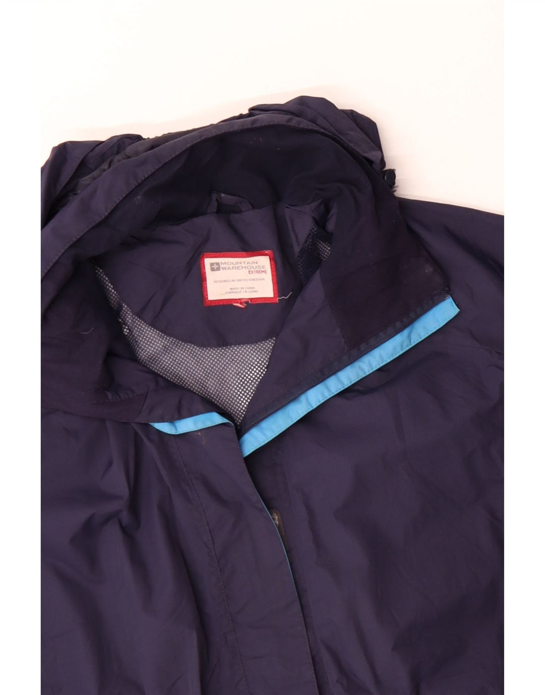 MOUNTAIN WAREHOUSE Γυναικείο αδιάβροχο με κουκούλα UK 22 3XL Navy Blue Nylon