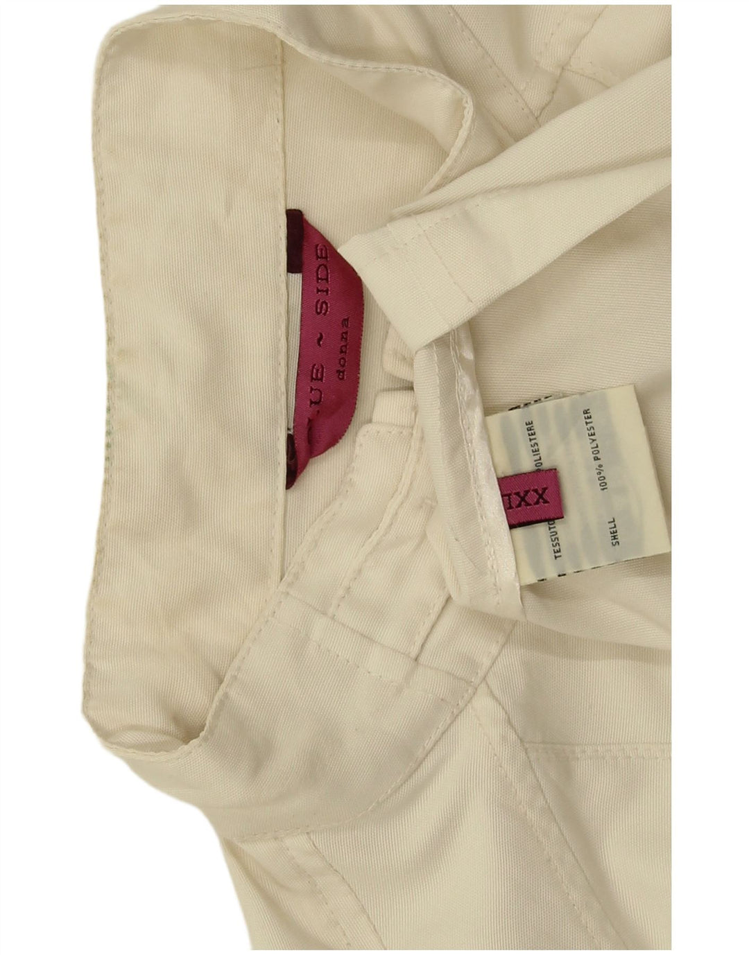 Blue Side Γυναικείο Bomber Jacket UK 20 2XL Λευκός Πολυεστέρας