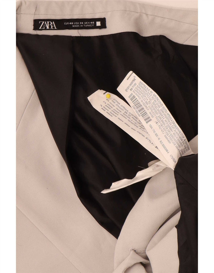 Zara Ανδρικό τζάκετ μπλέιζερ με 2 κουμπιά EU 46 Small Grey Viscose Classic