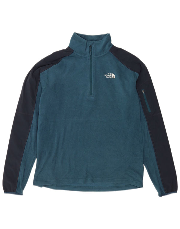 The North Face Ανδρικό φερμουάρ με λαιμόκοψη Fleece Jumper Small Blue Colourblock Πολυεστέρας