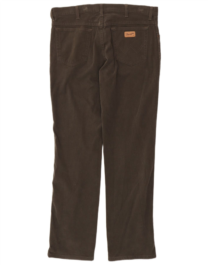 WRANGLER Ανδρικό Texas Stretch ίσιο casual παντελόνι W36 L34 καφέ βαμβακερό