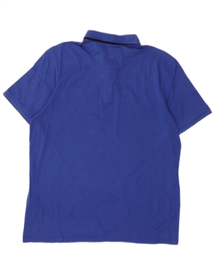 TED BAKER Ανδρικό μπλουζάκι πόλο μεγέθους 5 XL Μπλε βαμβακερό
