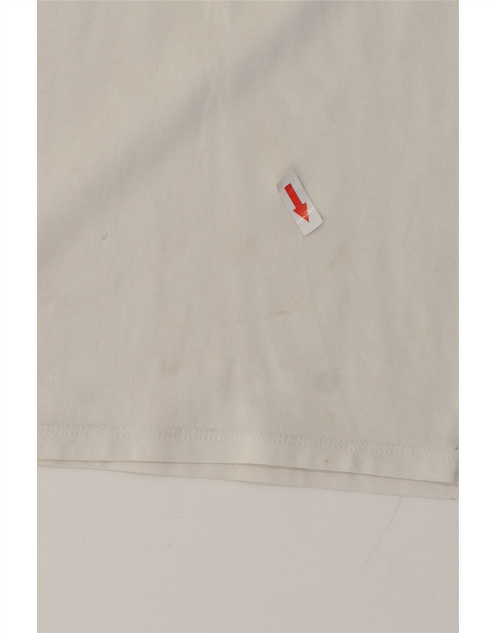 Jordan Ανδρικό γραφικό T-Shirt Top Μικρό λευκό βαμβακερό