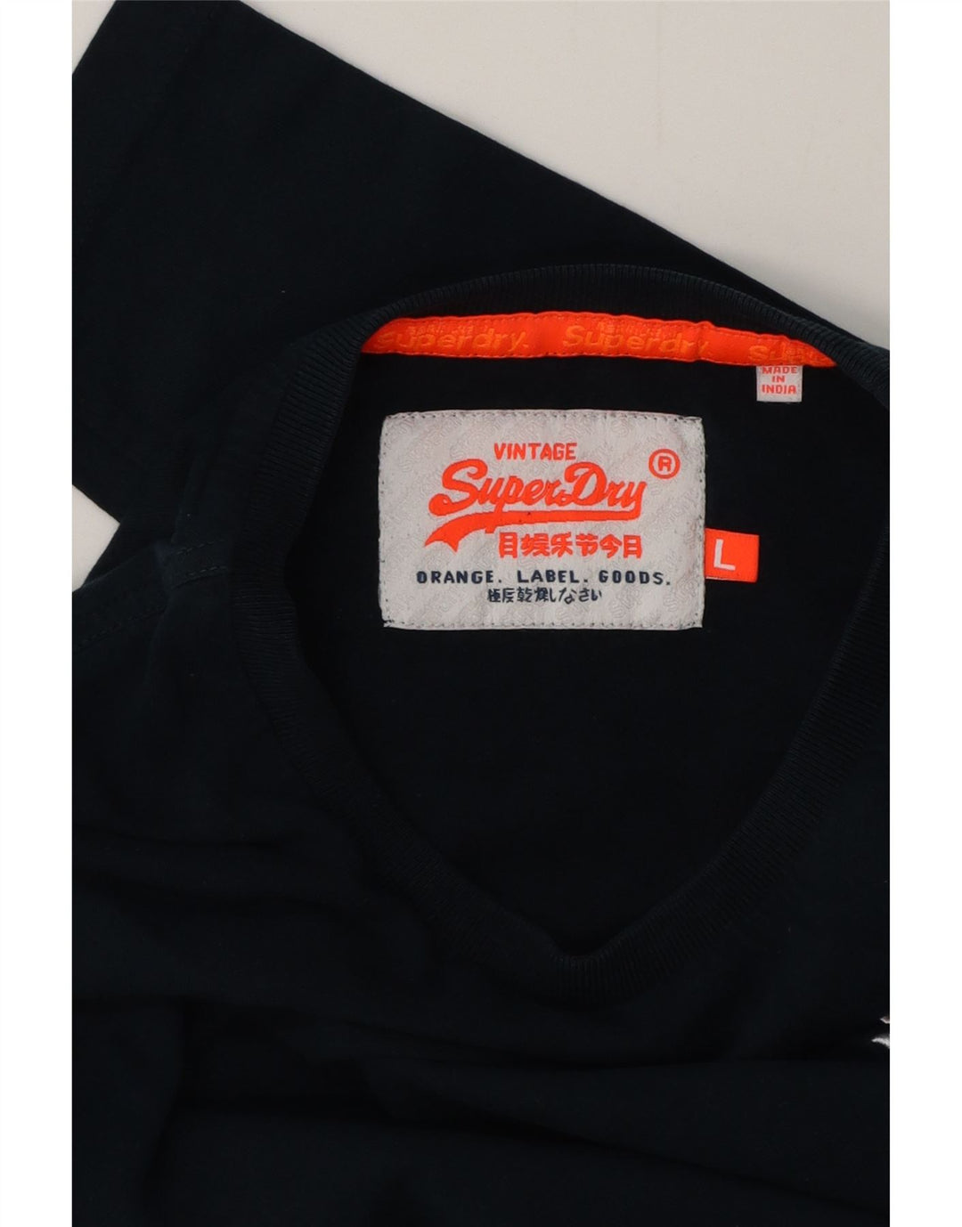 SUPERDRY Ανδρικό τοπ μακρυμάνικο μεγάλο navy blue