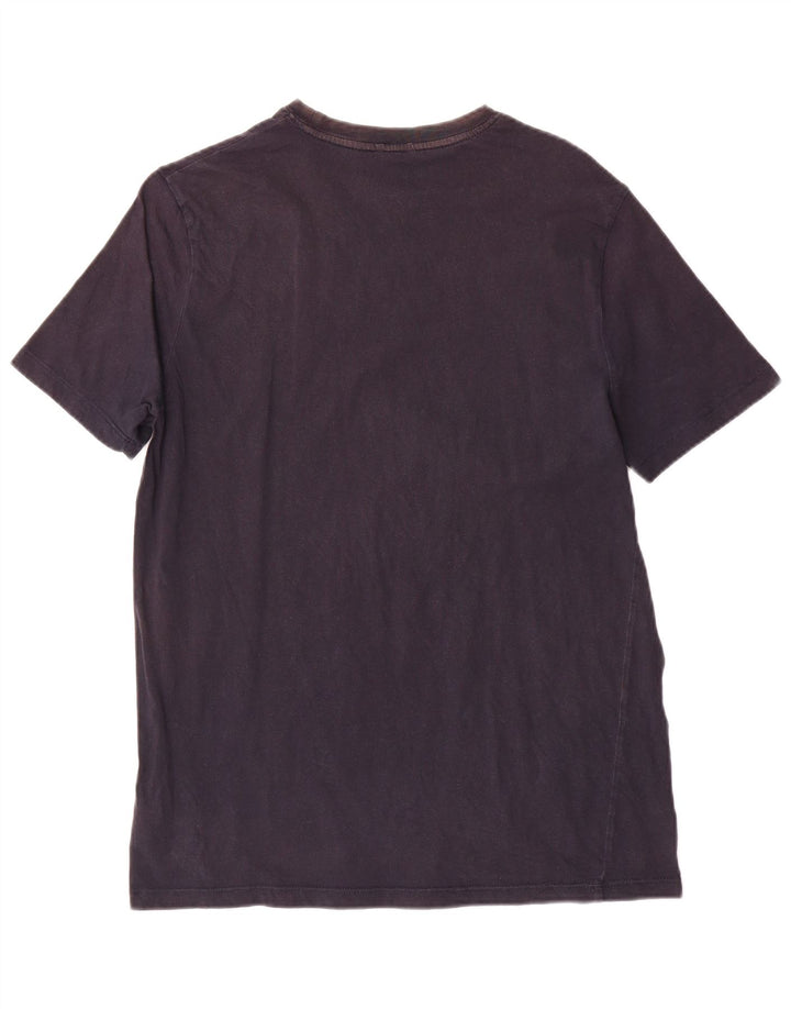 Ανδρικό κανονικό γραφικό μπλουζάκι Guess Top Large Navy Blue από βαμβάκι