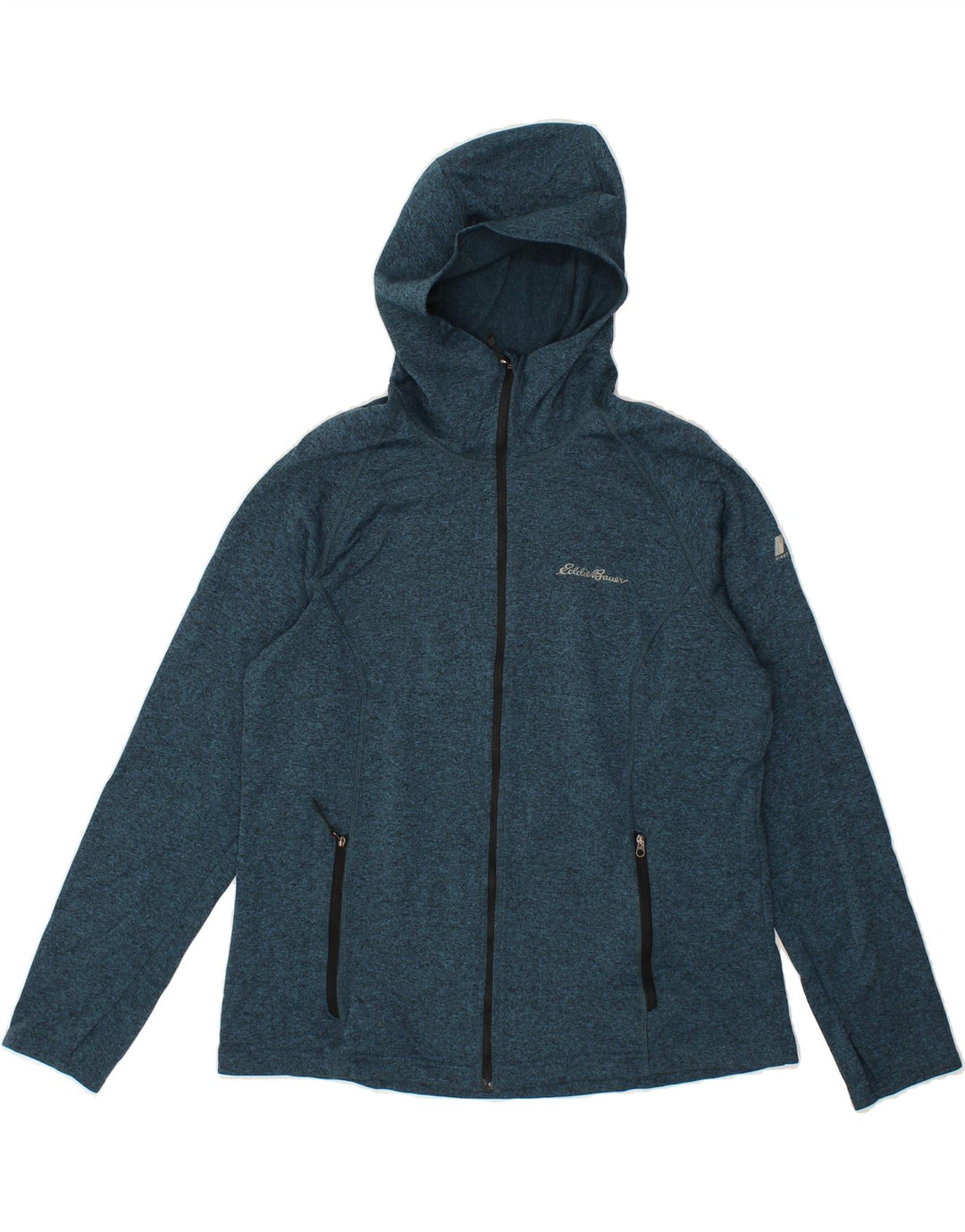 EDDIE BAUER Womens Zip Hoodie Sweater UK 18 XL Blue Polyester Vintage Eddie Bauer and Second-Hand Eddie Bauer from Messina Hembry 
