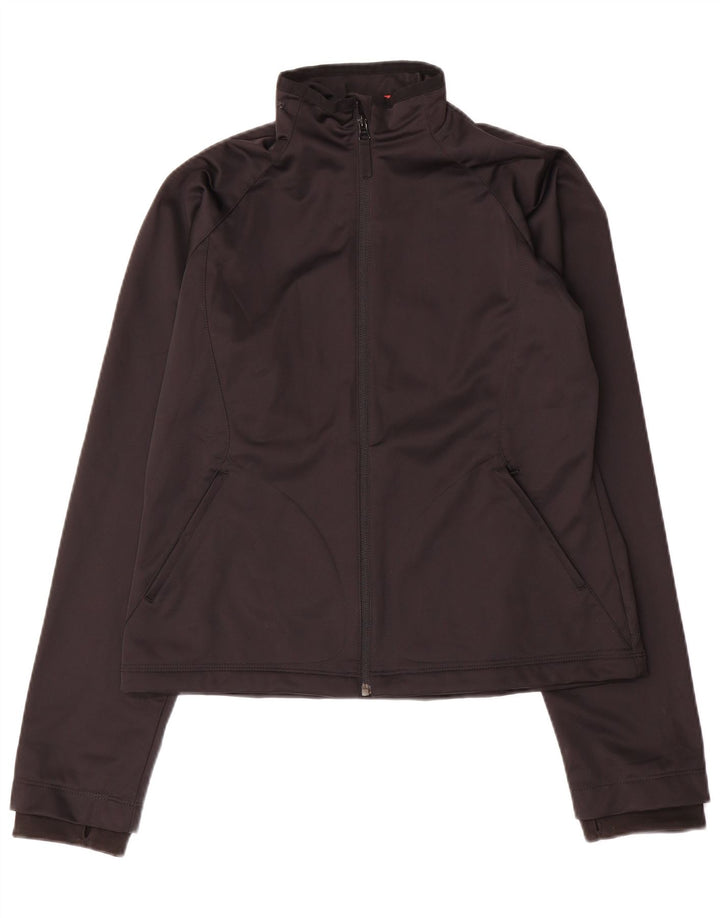 Γυναικεία αθλητική φόρμα γραφικών Puma Top Jacket UK 14 Medium Black