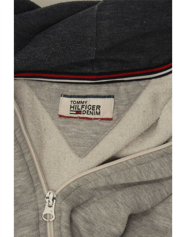 Ανδρικό πουλόβερ με κουκούλα με φερμουάρ Tommy Hilfiger με μεγάλο γκρι φλιτζάνι