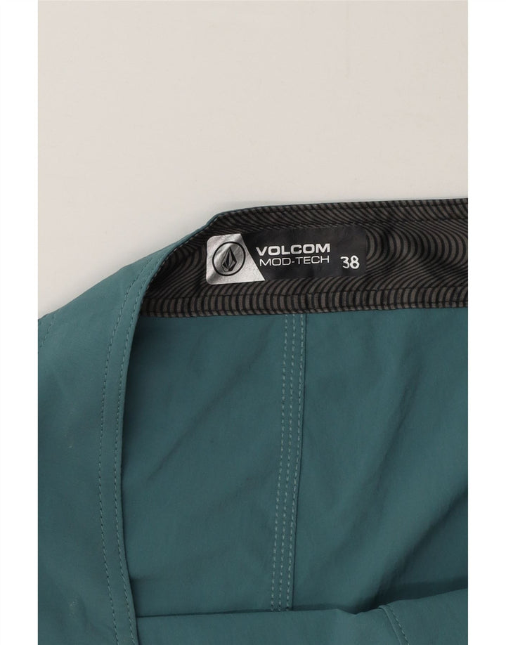 Ανδρικό σορτς κολύμβησης Volcom XL πράσινο ριγέ