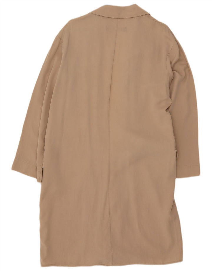 Zara Γυναικείο Παλτό UK 16 Large Beige Lyocell
