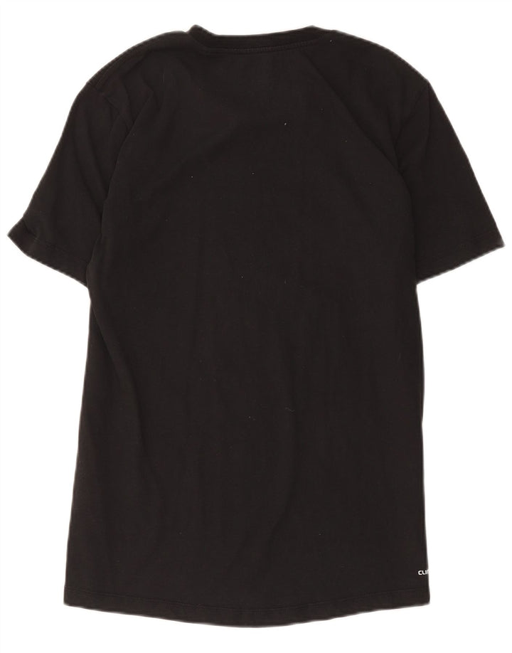 Ανδρικό γραφικό T-Shirt Adidas Top Μεσαίο μαύρο βαμβακερό