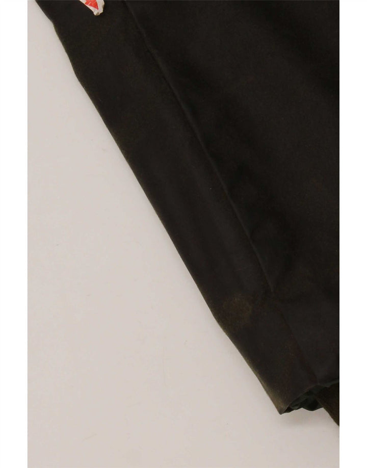 Vintage γυναικείο κερωμένο βαμβακερό μπουφάν UK 14 Large Khaki