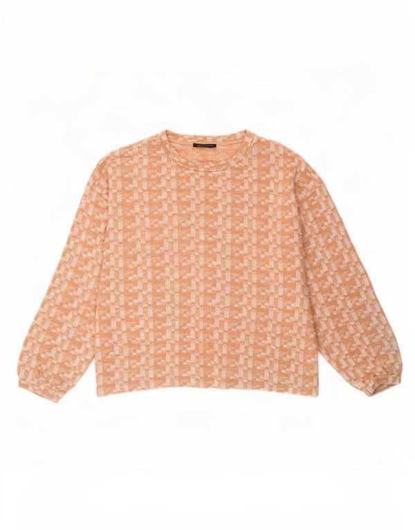 Marks & Spencer Γυναικείο πουλόβερ με λαιμόκαυστο UK 18 XL Pink Flecked