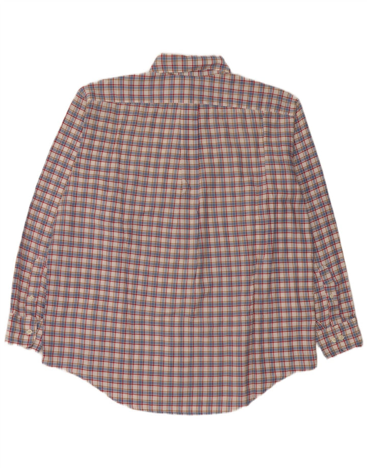 B.D. Ανδρικό φανελένιο πουκάμισο Baggies XL Blue Check Cotton