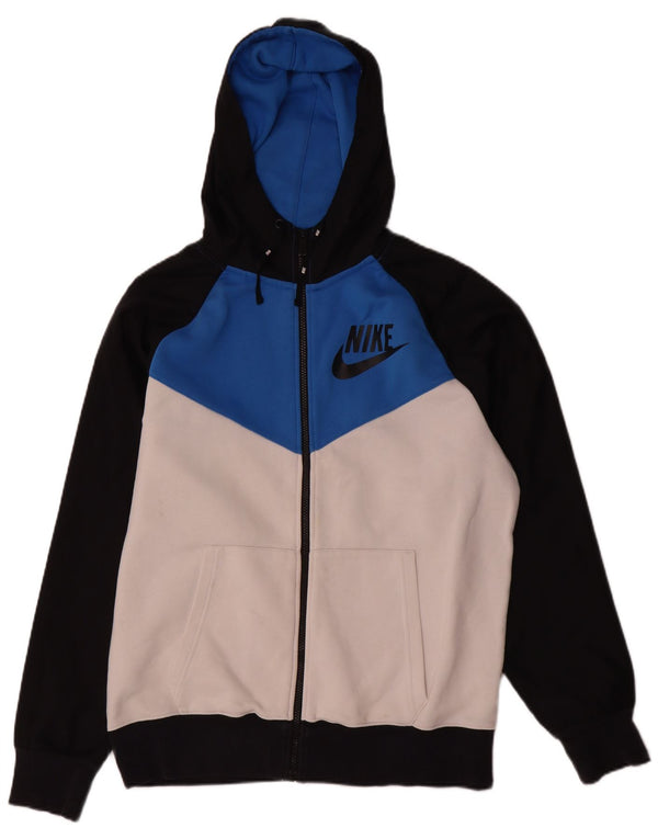 Ανδρικό πουλόβερ με κουκούλα με φερμουάρ Nike μεγάλο, πολύχρωμο βαμβακερό