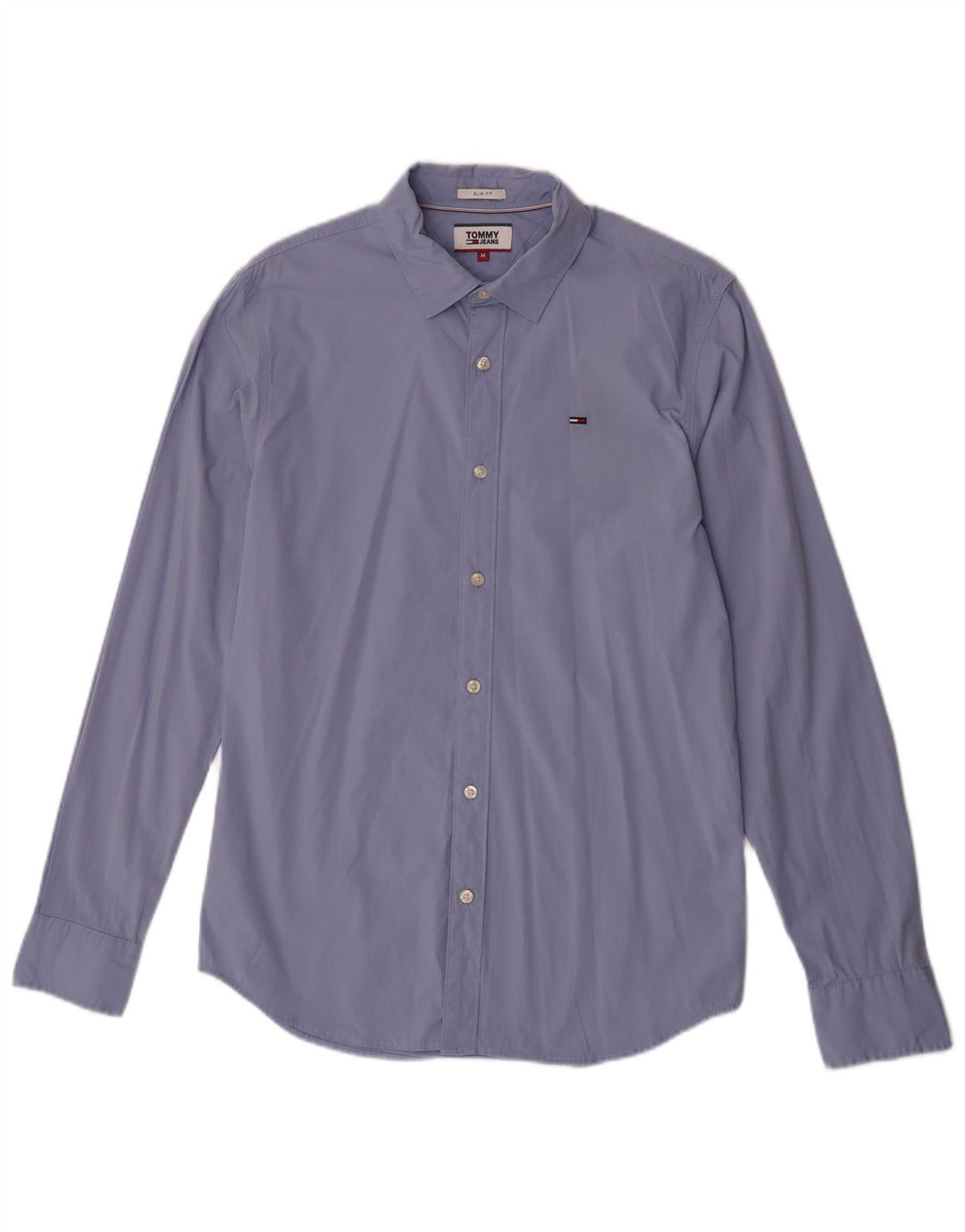 Ανδρικό πουκάμισο Tommy Hilfiger Slim Fit Μεσαίο μπλε βαμβακερό