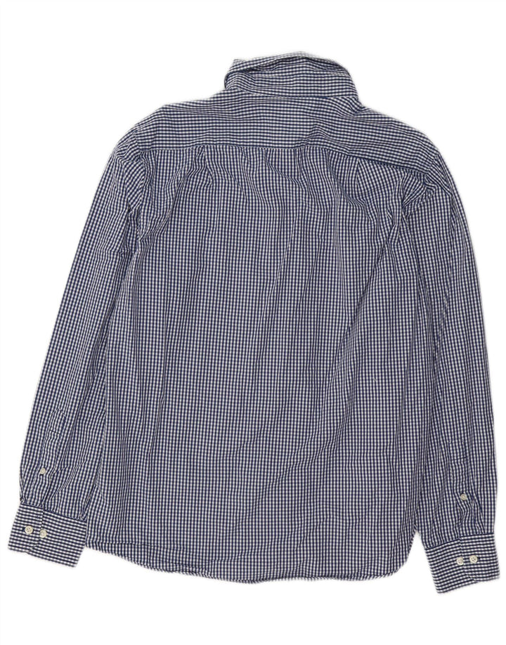 Ανδρικό πουκάμισο Izod Coupe Ajustee Slim Fit Medium Blue Gingham Cotton