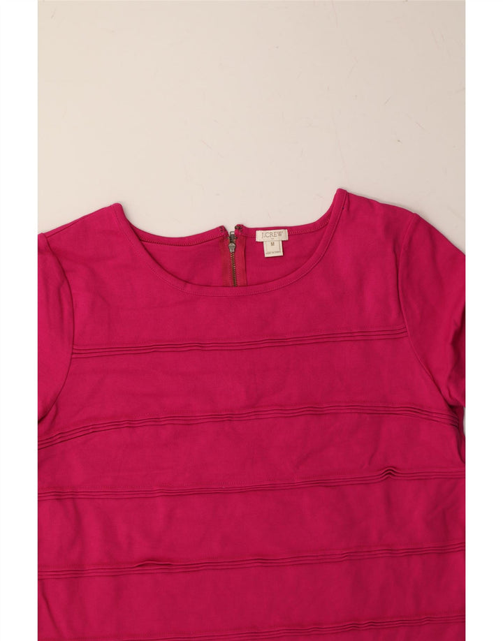 J. CREW Womens T-Shirt Top UK 14 Medium Pink Striped Vintage J. Crew and Second-Hand J. Crew from Messina Hembry 