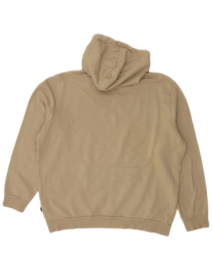 Puma Ανδρικό Hoodie Jumper Μεγάλο Μπεζ Βαμβακερό