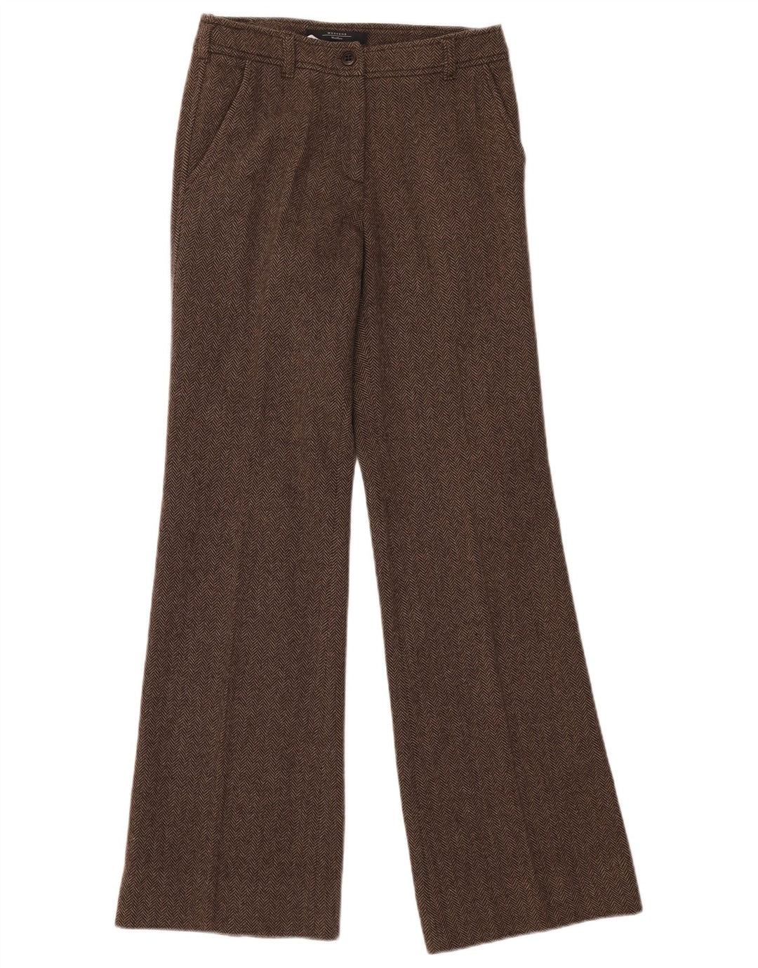 Max Mara Γυναικεία Σαββατοκύριακο 2 τεμαχίων UK 8 Small W28 L33 Καφέ ψαροκόκκαλο