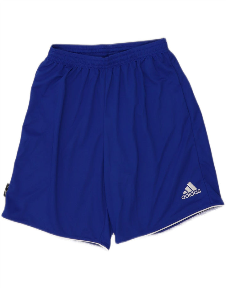 ADIDAS Mens Climalite Sport Shorts Medium Blue Polyester Vintage Adidas and Second-Hand Adidas from Messina Hembry 