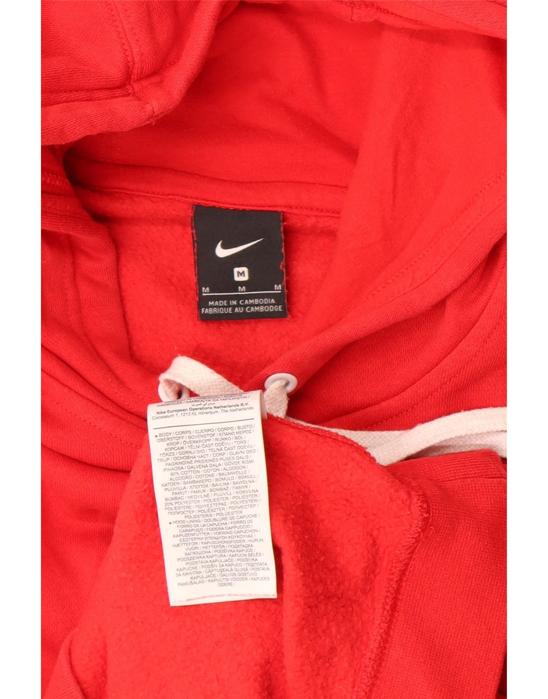 Ανδρικό φούτερ Nike, μεσαίο κόκκινο βαμβακερό