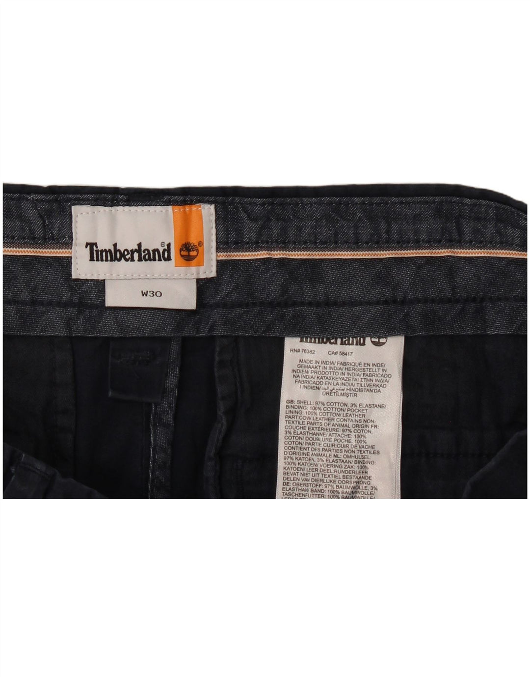 Ανδρικό σορτς Chino Timberland W30, μεσαίο ναυτικό, βαμβακερό