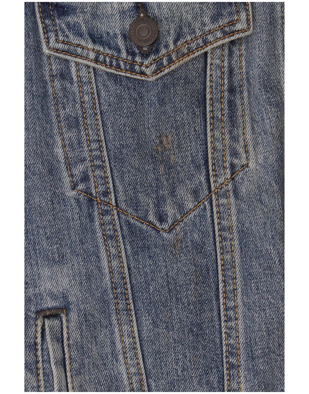 Γυναικείο τζιν μπουφάν Levi's UK 10 Small Blue Cotton