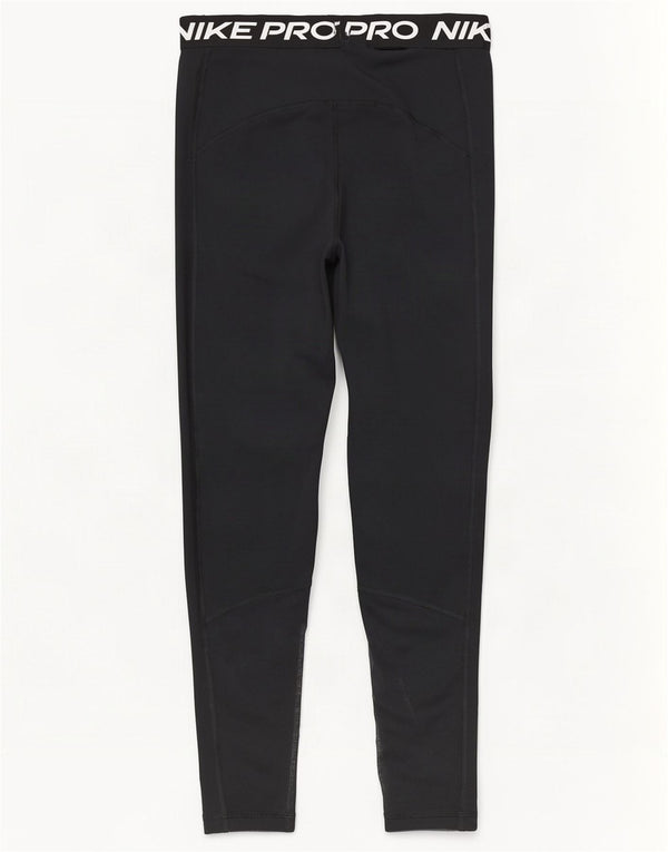 Γυναικεία Nike Dri Fit Graphic Crop leggings UK 12 Medium Black Polyester