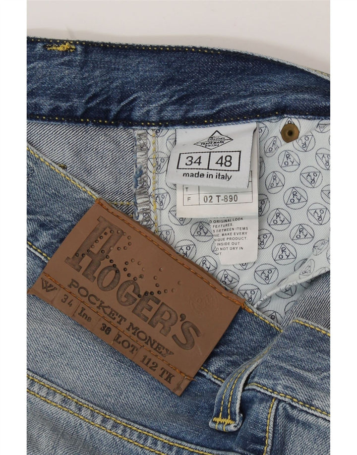 Ανδρικό τζιν ίσιο Roy Rogers IT 48 Medium W34 L35 Μπλε βαμβακερό