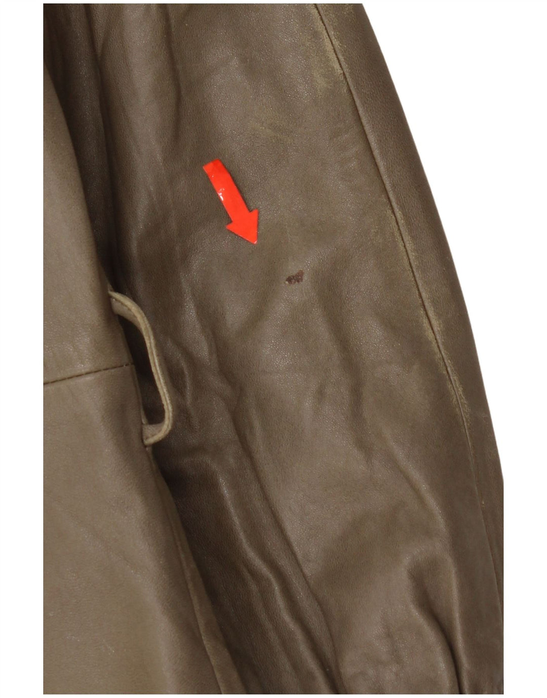 Vintage Γυναικείο Δερμάτινο Μπουφάν IT 44 Medium Khaki Leather