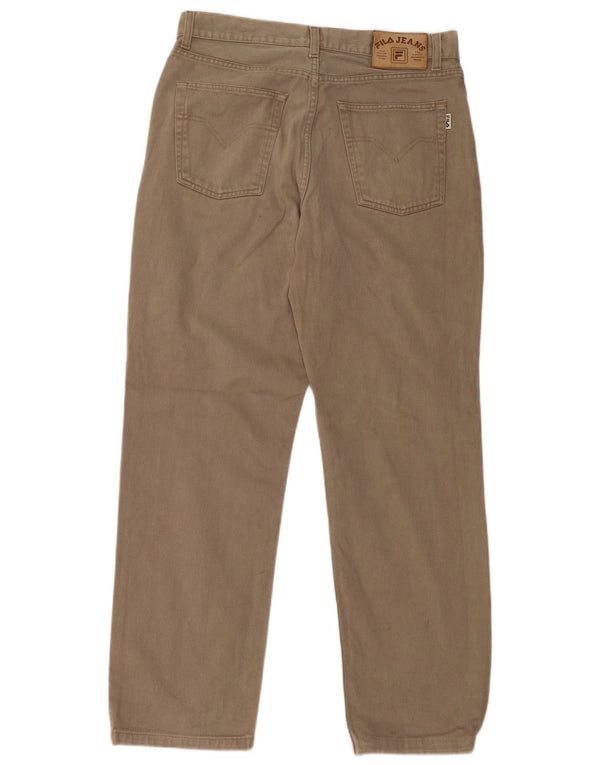 Ανδρικά ίσια τζιν FILA IT 50 Large W32 L30 Beige βαμβακερά