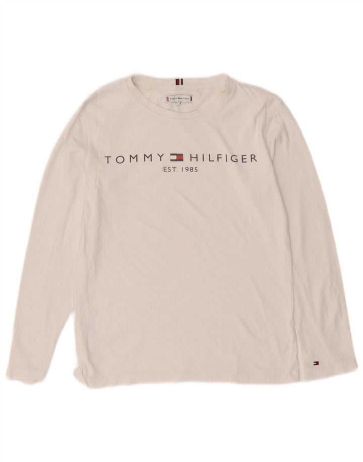 Tommy Hilfiger Boys Graphic Top Μακρυμάνικο 11-12 ετών Λευκό