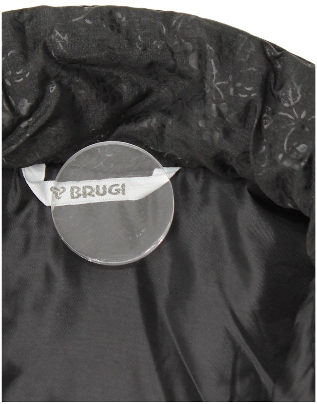BRUGI Γυναικείο Μπουφάν υπερμεγέθη αντιανεμικό UK 22 3XL μαύρο φλοράλ