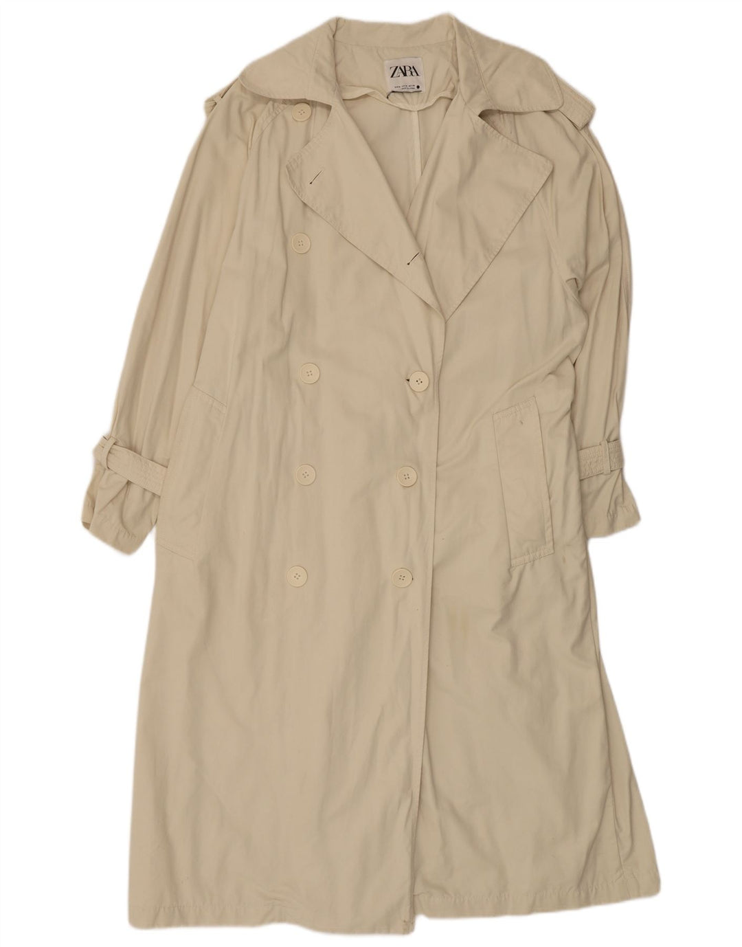 Γυναικεία καμπαρντίνα ZARA Oversized UK 14 Medium Beige Polyester