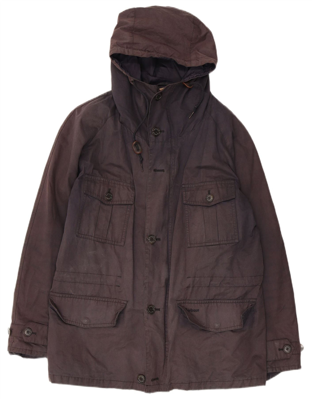 Ανδρικό αδιάβροχο μπουφάν Barbour με κουκούλα UK 38 Medium Navy Blue Cotton