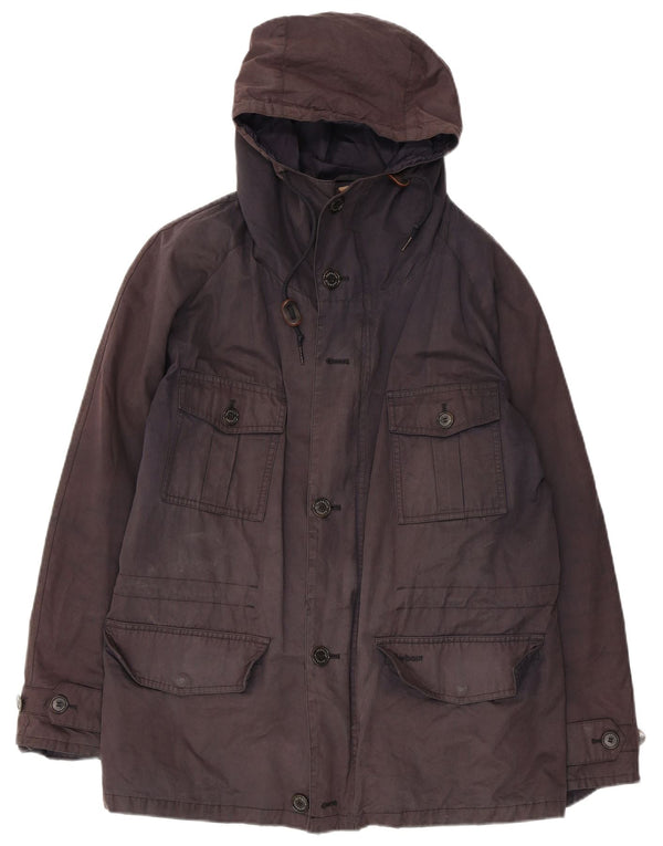 Ανδρικό αδιάβροχο μπουφάν Barbour με κουκούλα UK 38 Medium Navy Blue Cotton