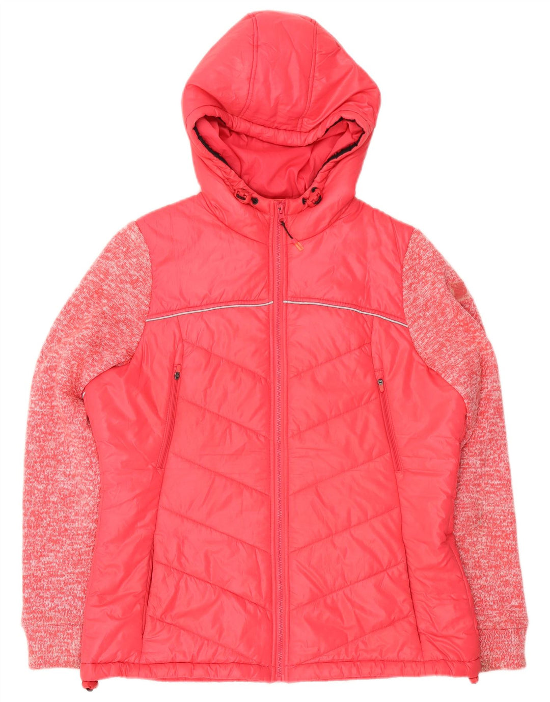 Superdry γυναικείο μπουφάν με κουκούλα UK 16 Μεγάλος πολυεστέρας με ροζ κουκκίδες