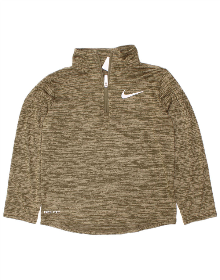 Nike Boys Dri Fit πουλόβερ φόρμα φόρμας 5-6 ετών με μεσαίο χακί φλεκ
