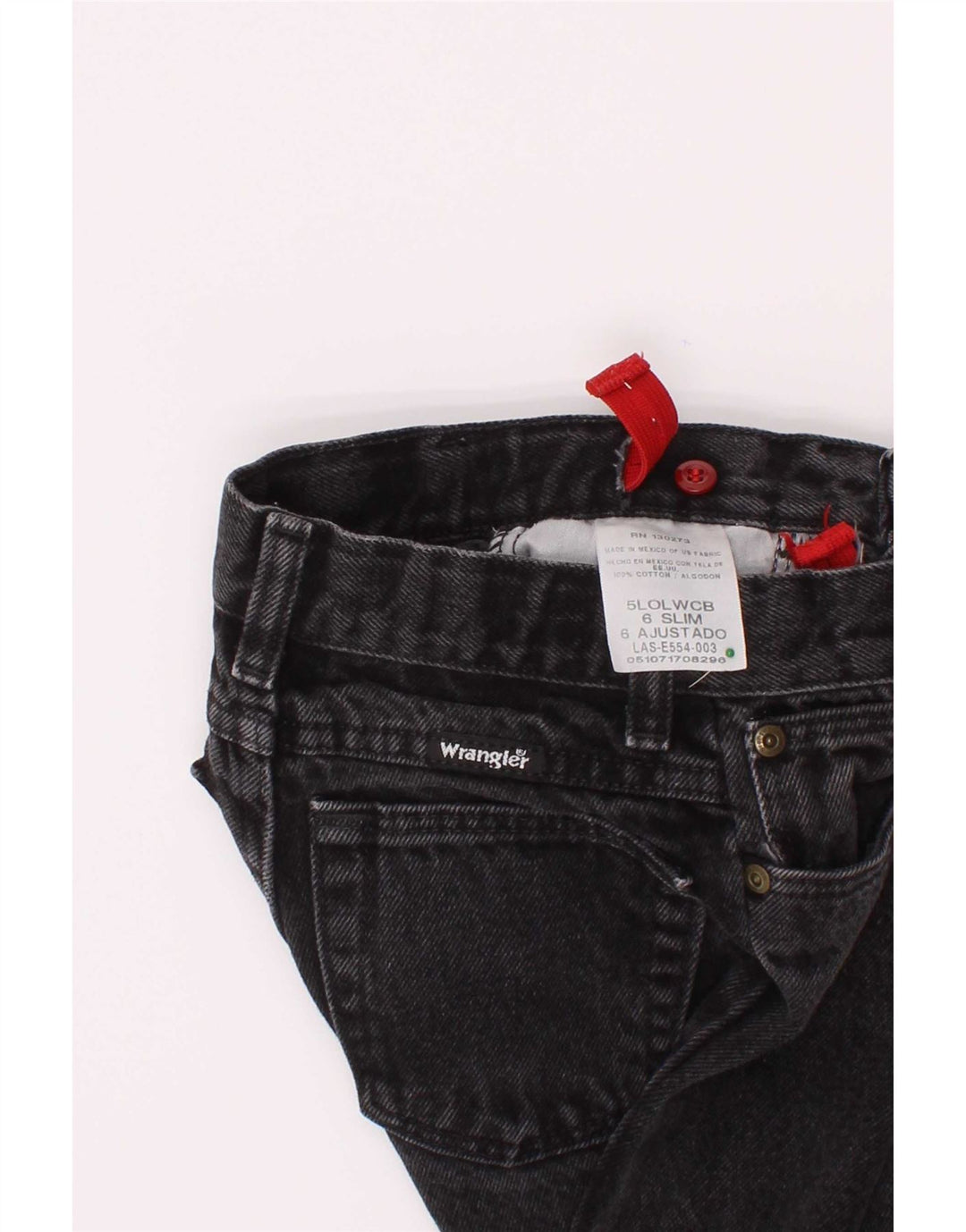 Wrangler Boys Slim Jeans 7-8 ετών W22 L20 Γκρι βαμβακερό