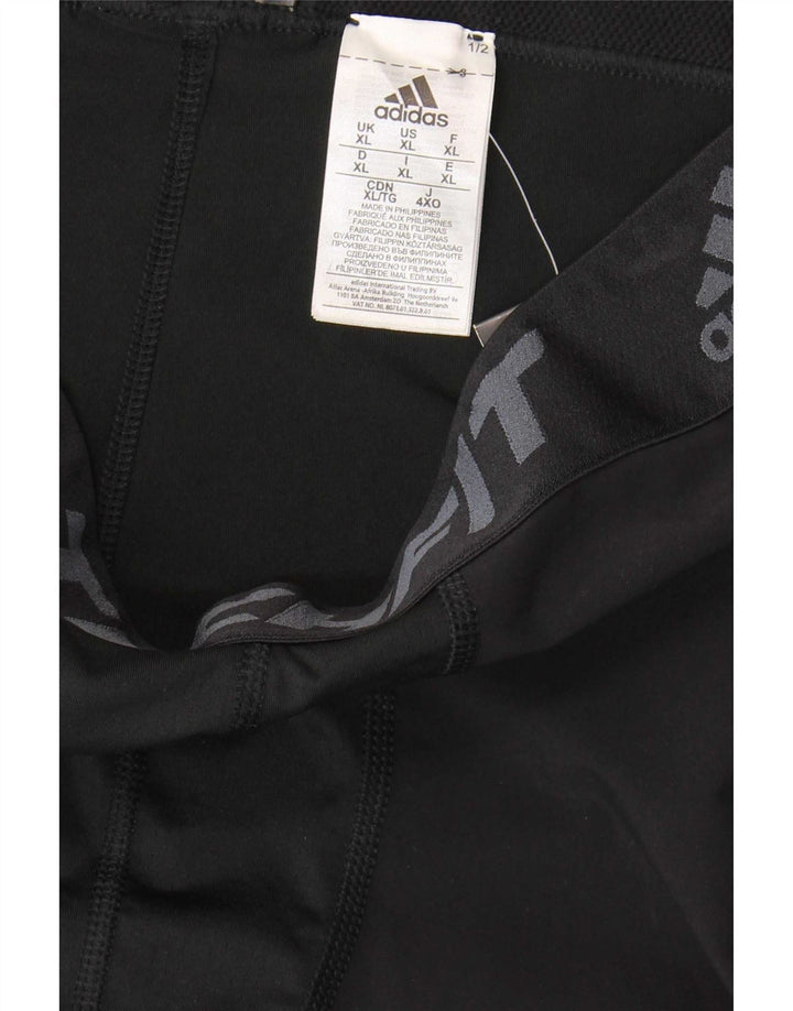 Ανδρικό γραφικό κολάν Adidas Climalite XL Μαύρο πολυεστέρα