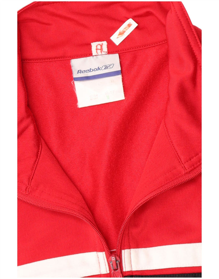 Ανδρική φόρμα Reebok Top Jacket Μεγάλο Κόκκινο Colourblock Πολυεστέρας