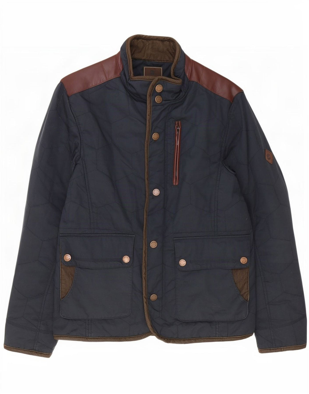 Timberland Mens Earthkeepers Quilted Jacket UK 40 Large Navy Blue